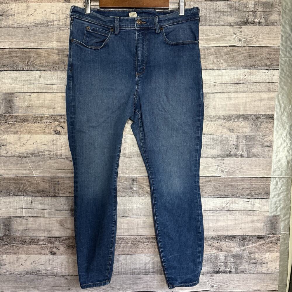 Duluth Trading Women's Daily Denim Skinny Jeans Size 14 Short